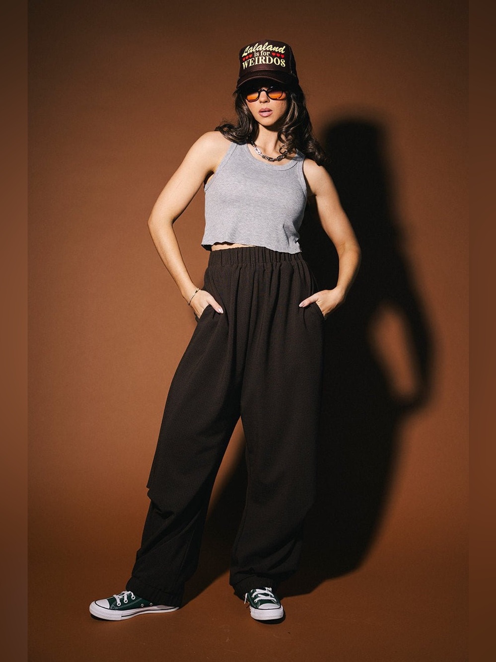 NWOT Dressed in LALA | No Saint Checkered Harem Pants